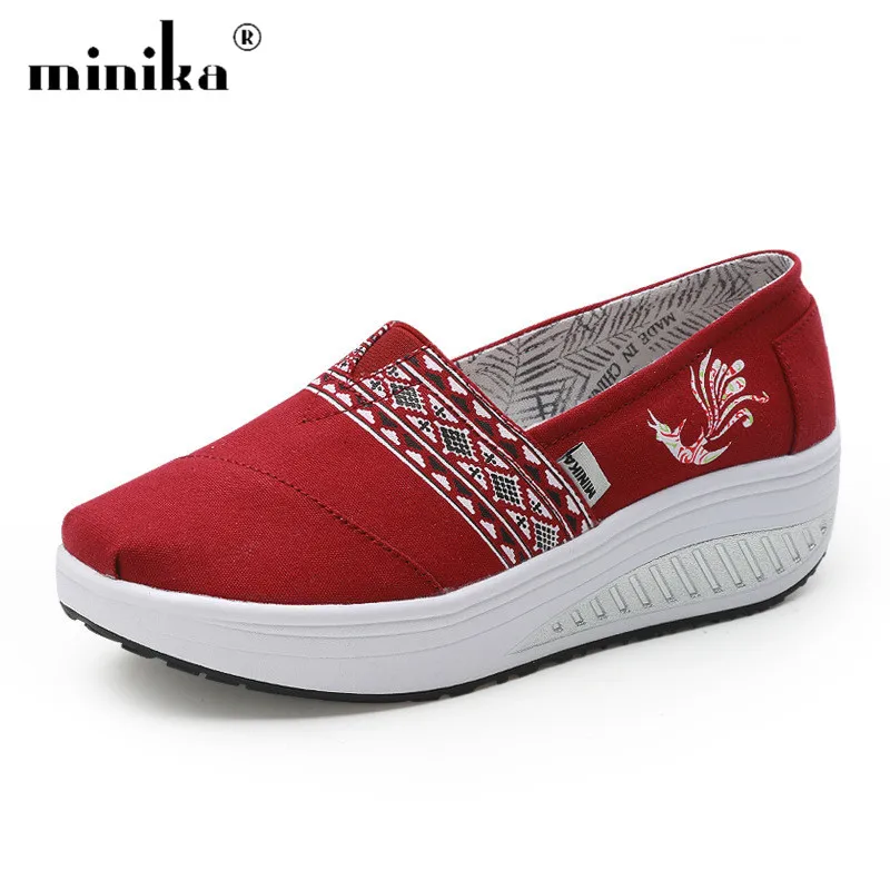 

Women Sneakers New Ladies Canvas Shoes Woman Casual Print Breathable Soft Female Platform Footwear