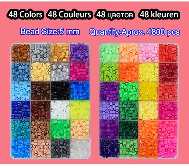 colorful perler beads box