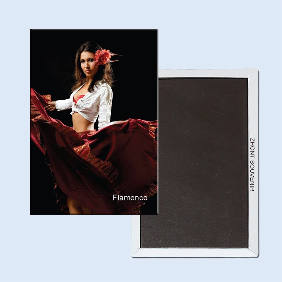 

FREE shipping over $12 Spain Flamenco Dancing Girl Metal Fridge Magnet 5344