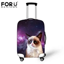FORUDESIGNS Cat Galaxy дорожная крышка багажного отделения для 18-30 дюймов чемодан эластичный Водонепроницаемый чемодан защитный Пылезащитный дождевик
