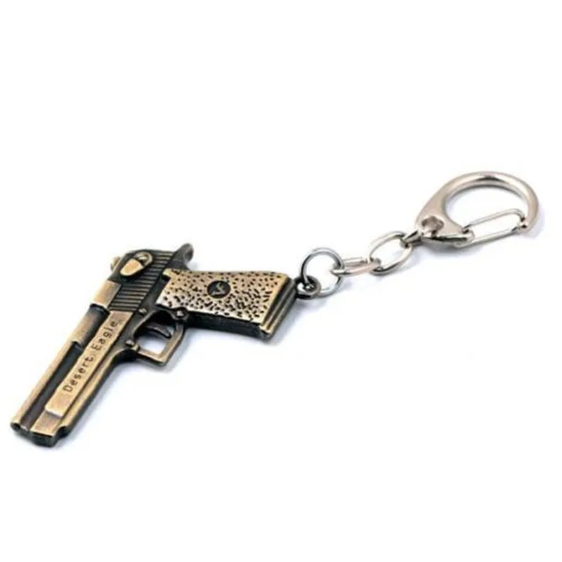 EatingBiting(R) Alloy 6cm mini Gun Pendant Keyring Key ring chain