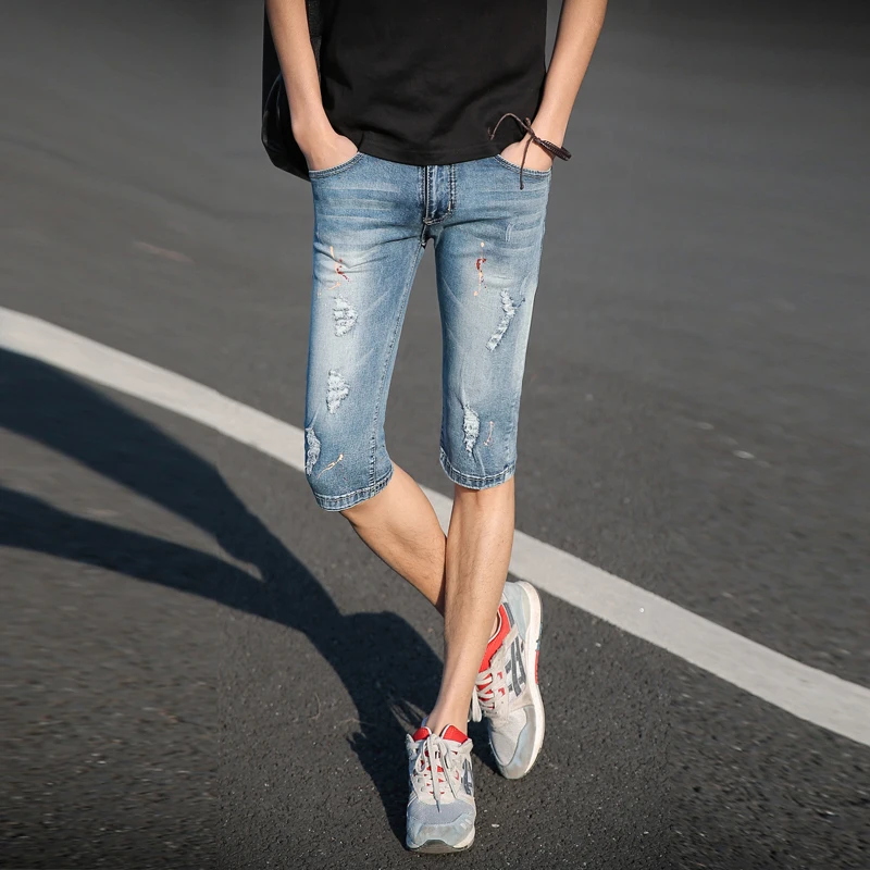 men's polo denim shorts