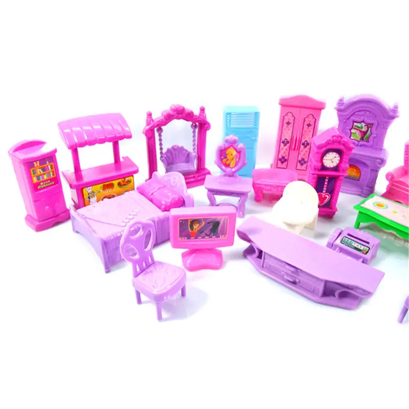 Миниатюрные куклы дом набор мебель ролевые игры маленькие комнаты дом игрушки для детей игрушки подарок украшения моделирование пластик