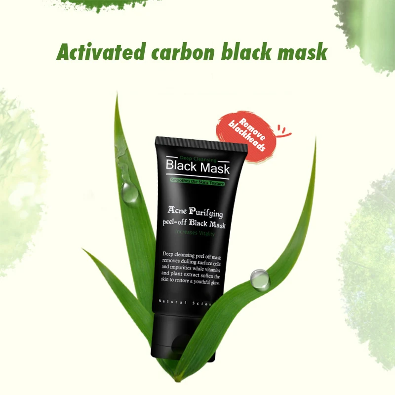 Beli Black Mask Deep Cleaning Memurnikan Kulit Komedo Penghapusan Bambou Houtskool Jerawat Perawatan Kulit Wajah Masker Noir