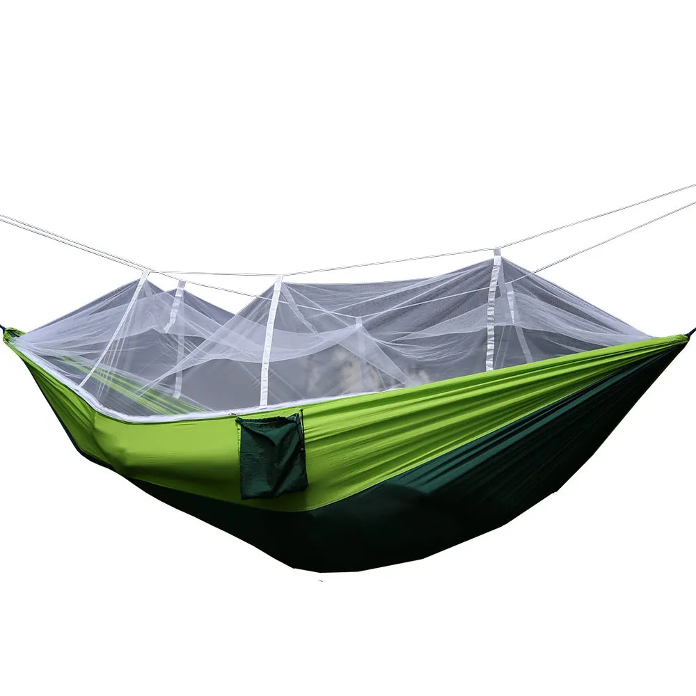 

Two Anti-Mosquito Camping Outdoor Tent Hammock With Mosquito Net Light Tear Proof Nylon Swing Chair