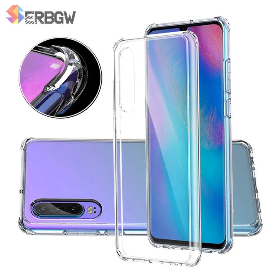

For Huawei nova 5 5i 4 4e 3 3e 3i Mate 20 X P30 Pro Lite Transparent Case For Honor 20i View 20 note 10 10i 9i 8a 8c 8x magic 2