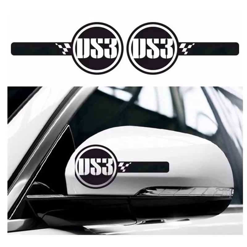 

FOR Citroen DS3 Logo Badge Custom Wing Mirror Body Decals Stickers C3 DS 3 Racing