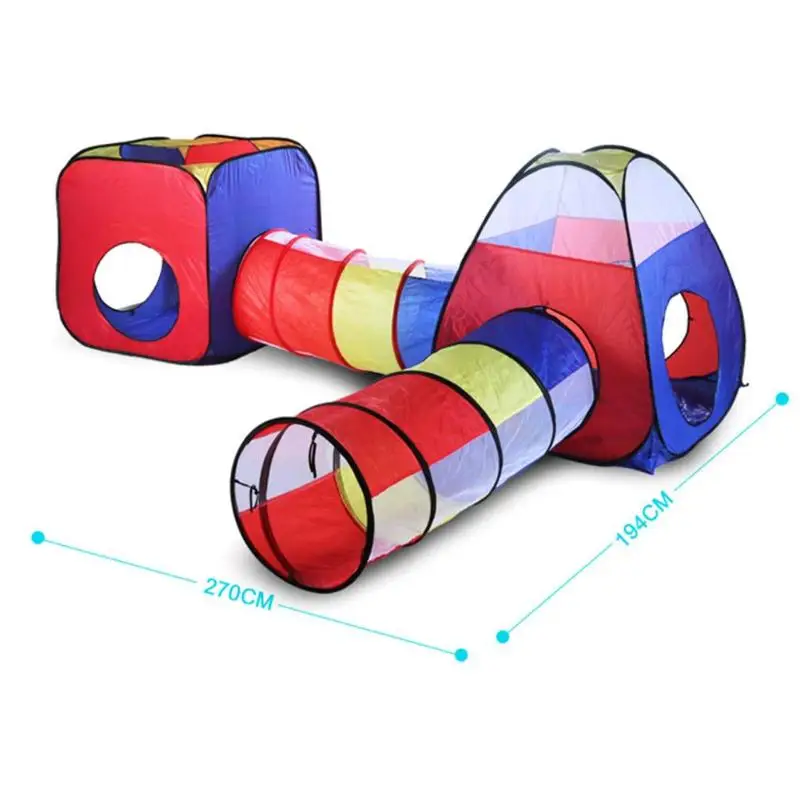 4 шт. детская палатка для дома, для детей, для помещений, для улицы, для ползания, туннель, мяч, бассейн, игра, игрушки, надувной детский домик, волнистый Океанский шар, платные палатки