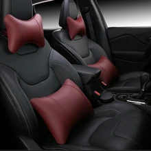 KKYSYELVA автомобильные опоры сидений Автоматическая спинка для сиденья поясничная поддержка кожа поясничная поддержка боли в спине Автомобильная подушка офисное кресло черный