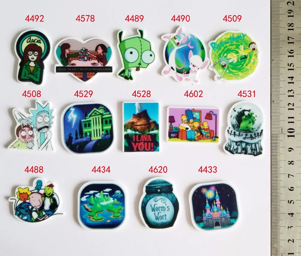 

Free shipping 30 pcs cartoon character planar resin PR 4433