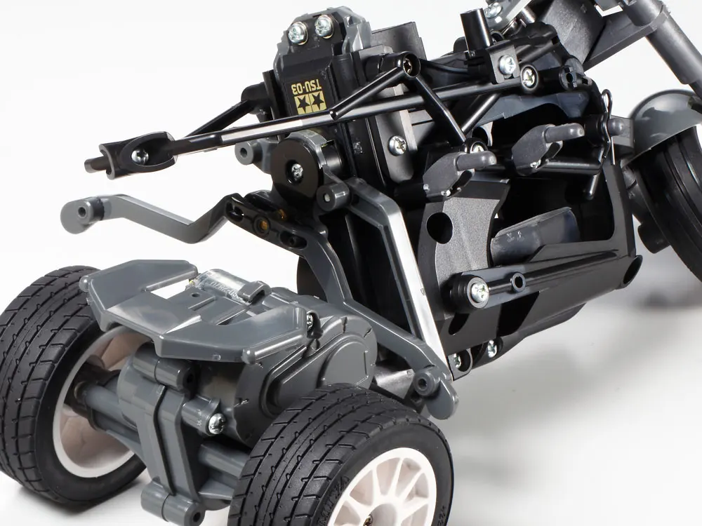 Радиоуправляемый мотороллер Tamiya для езды на мотоцикле с тройным колесом и