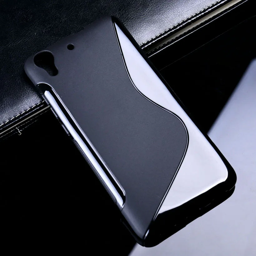 500 шт./лот S LINE TPU силиконовый резиновый чехол матовый для huawei Y541 черный цвет |