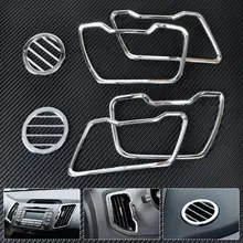 CITALL 6X Chrome салона Кондиционер vent отделкой воздуха на выходе Обложка для Kia Sportage R 2011 2012 2014 2013 2015 2 BTN только