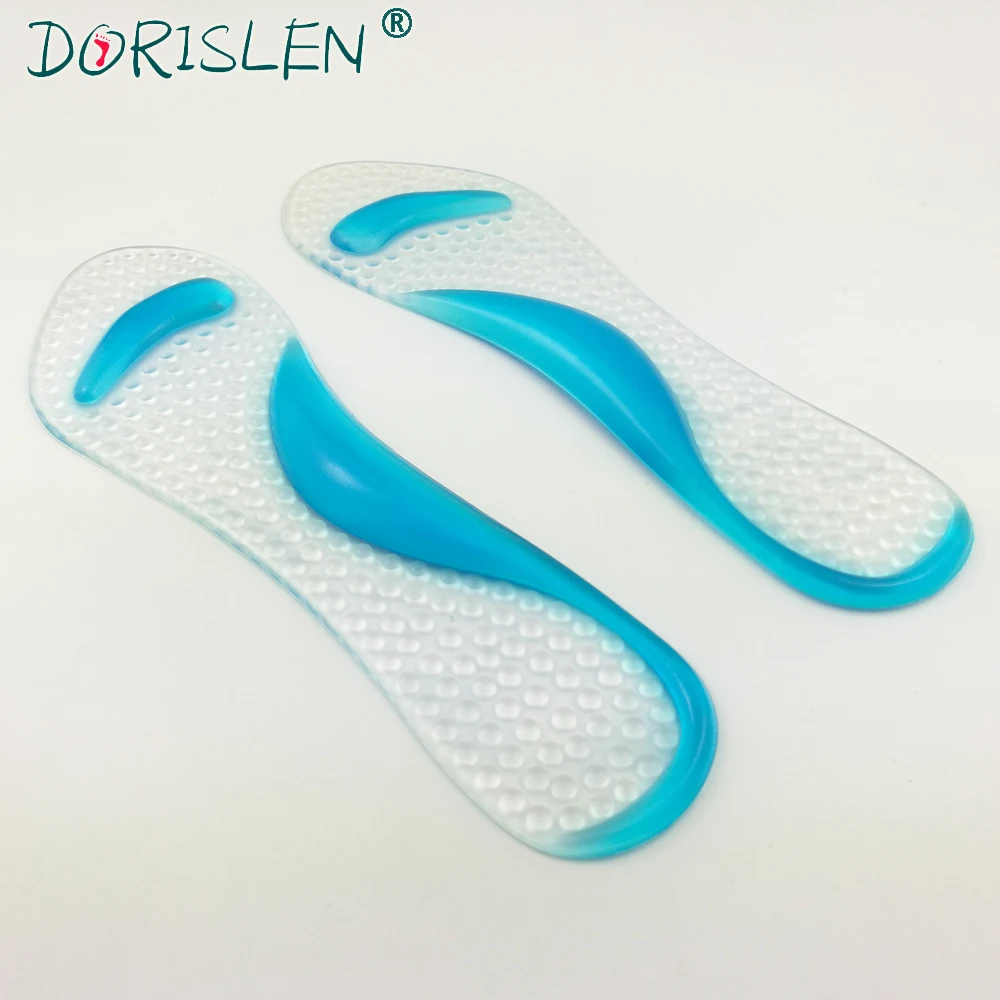 

DORISLEN 3/4 Gel Orthopedic Insoles For Women High Heels Leather Shoes Anti Slip