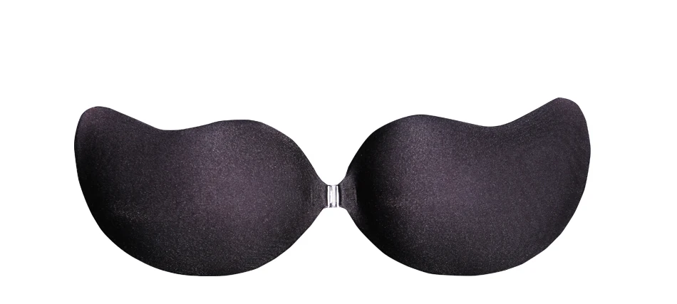 GIRLADY Sexy Breast Petals Invisible Strapless Bra Ladies Adhesive Silicone Bra Black Backless Push Up Bra Women Light Cozy New 17