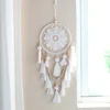 1Pcs Handmade dreamcatcher Indian Style Woven Wall Hanging Decoration White dreamcatcher Wedding Party Hanging Decor ► Photo 1/6