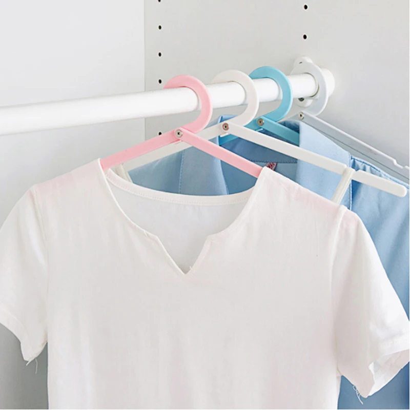 

Folding Plastic Hangers With Hooks Laundry Hanger Rack Travel Outdoor And Home Wardrobe Storage Rack For Clothes Towel
