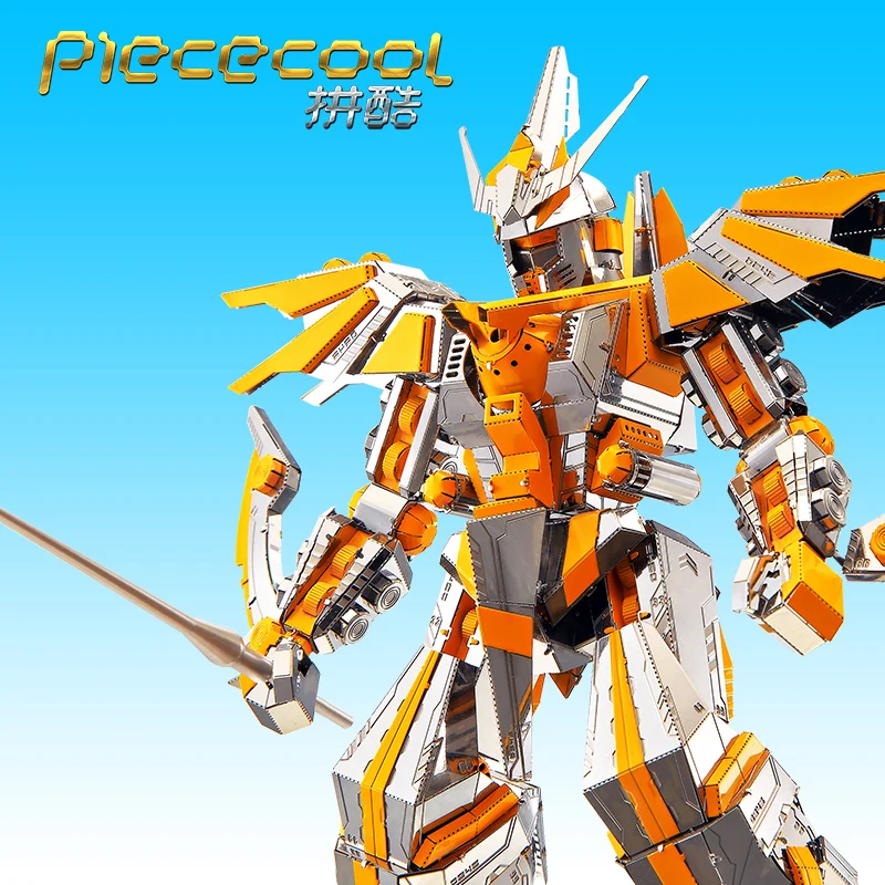 2018 Piececool warrior модели 3D Металлические Nano Puzzle Crescent Blade Armor наборы DIY лазерной резки