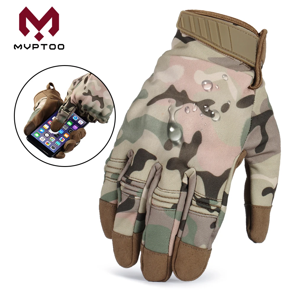 

Touch Screen Motocross Gloves Outdoor Sport Cycling Protective Gear Motorcycle Waterproof Alpine Hard Knuckle Full Finger Glove