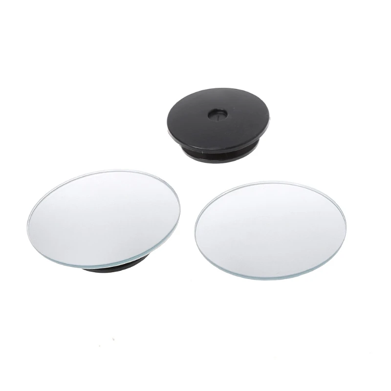 

Hot New 1 Pair Auto Car 360 Degree Wide Convex Blind Spot Mirrors Frameless Ultrathin Rearview Case Accessories