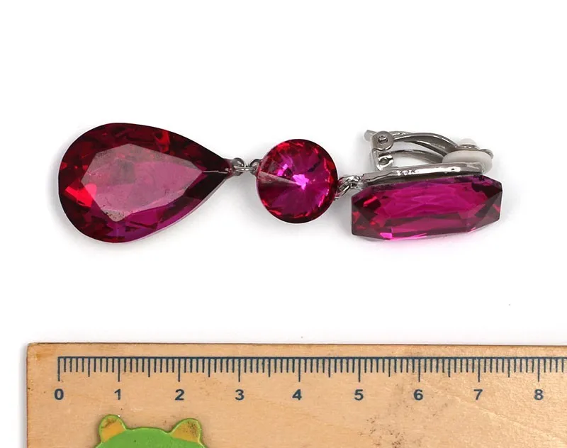 Винтажные Роскошные серьги Brincos с кристаллами, ярко-розовые свисающие серьги, массивные ювелирные изделия,, зеленый, синий, фиолетовый, красный, черный