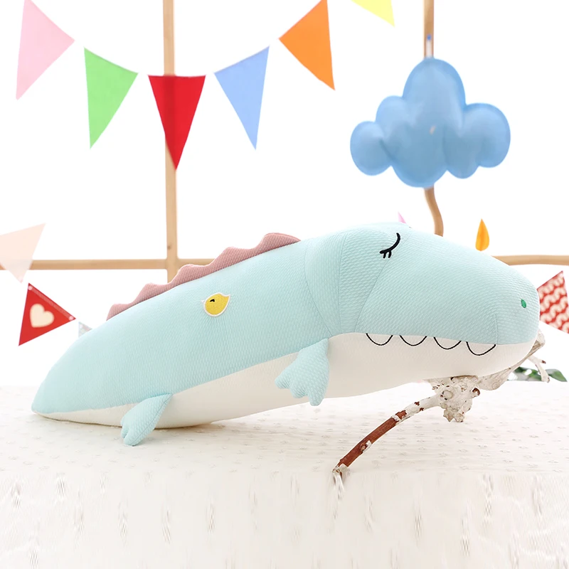 cuddly pop soft lying cartoon crocodile plush pillow big stuffed anime alligator doll pillow for baby gift decoration 31inch 80cm  DY50086 (5)