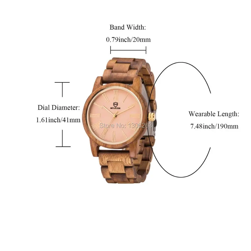 Прямая мужские и женские нарядные часы в деловом и повседневном стиле Дизайнерские деревянные часы по дешевой цене
