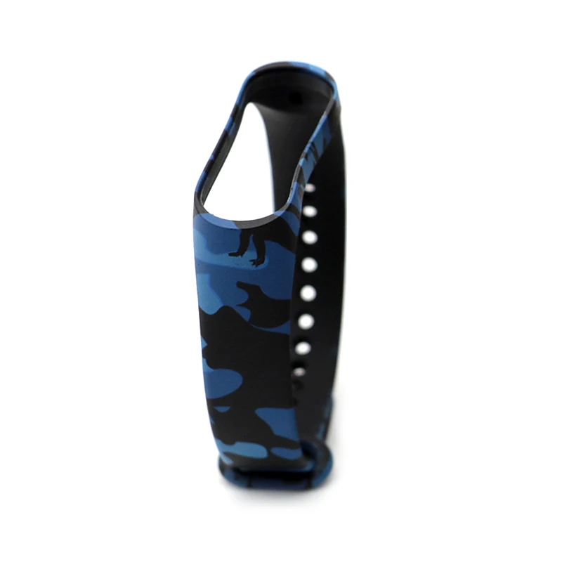 Для Xiaomi Mi Band 4 умный Браслет сменный силиконовый браслет аксессуары для смарт-браслета Камуфляжный браслет - Цвет: Camouflage blue