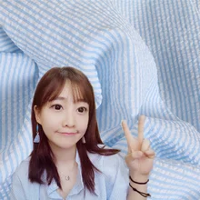 Бутик полиэстер-хлопок полосатая легкая ткань вогнутая-выпуклая пряжа-окрашенный Текстиль