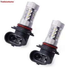 2 piezas 9006 80w 1600lm 6000-6500k 16x cree XB-d Chips bombilla LED de luz blanca para la luz antiniebla coche (12-24, )