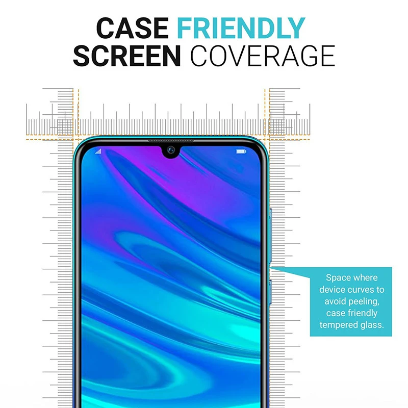 2 шт 9D закаленное стекло для huawei P Smart Plus Защита экрана для P Smart Psmart Z Защитная крышка объектива камеры Fil