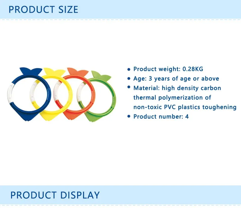 Наружное погружение кольцо игрушка для плавательного бассейна инструмент для ребенка 4 в 1 Набор для плавания занятия водными играми Спорт Дайвинг пляж летняя игрушка