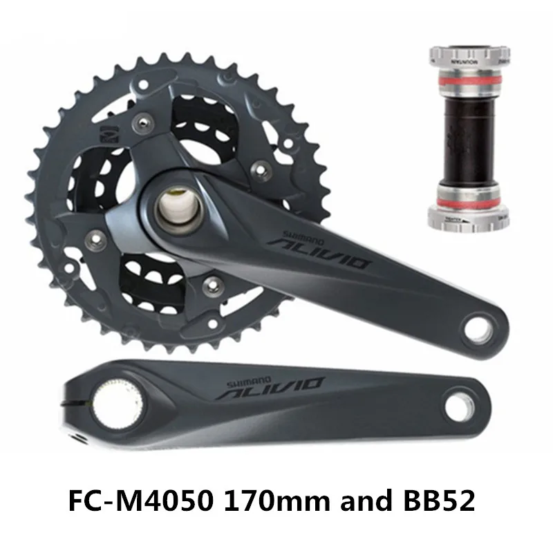 Абсолютно новая Оригинальная подлинный SHIMANO ALIVIO FC-M4050/FC-M4060 170 мм Звездочка 9/27 скорость полый горный велосипед ОДНА ЗВЕЗДОЧКА