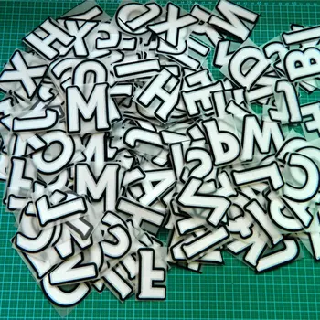 

A-Z letters DIY flock patch