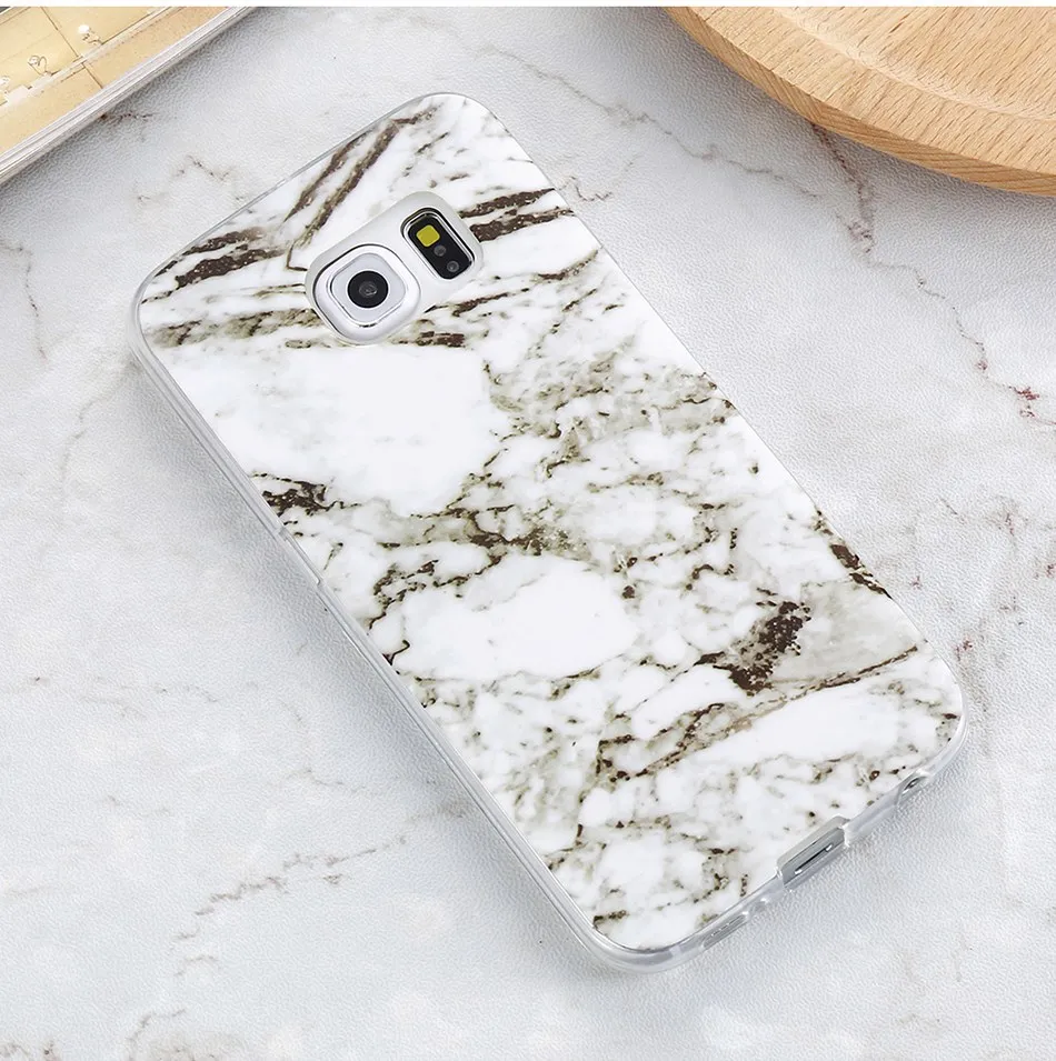 Marble Skin Case For Samsung Galaxy S8 Plus S7 S6 Edge S4 Soft Silicon Phone Cases (10)
