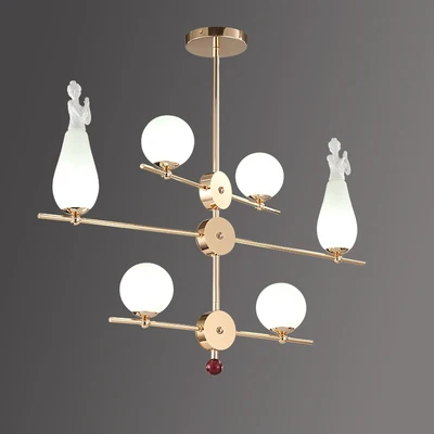 

Modern Angel Pendant Lights Glass Ball Led Hanging Lamp Industrial Hanglamp Dining Room Kitchen Home Decor Lighting Fixtures G9