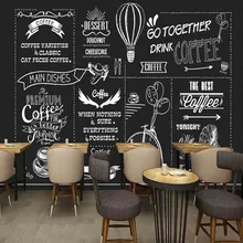 Фото обои в европейском и американском стиле ручной работы доска Кофейня фреска на заказ Высокое качество гостиная обои