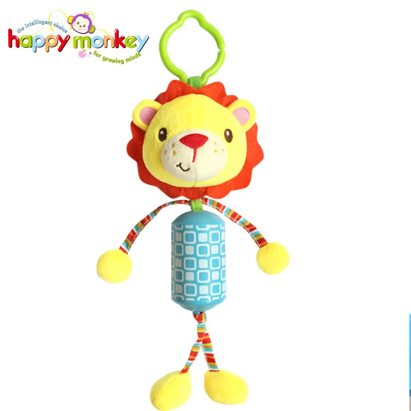 

1pc New Infant Toys Mobile Baby Plush Teether Toy Bed Wind Rattles Bell Toy Stroller For Newborn Bed Safety Seat Plush Toy