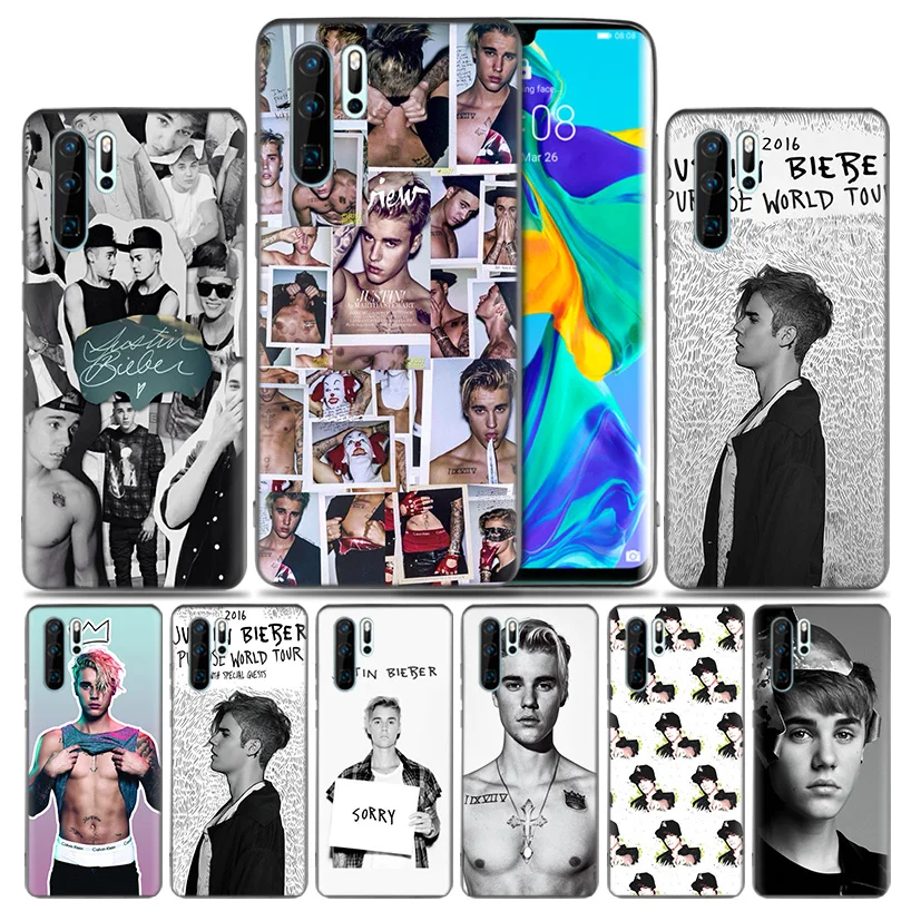 Justin bieber World Fashion Soft Fitted Case For Huawei P30 P20 P10 lite Pro P Smart 2019 + Plus View 20 Nova 4 4E Cover