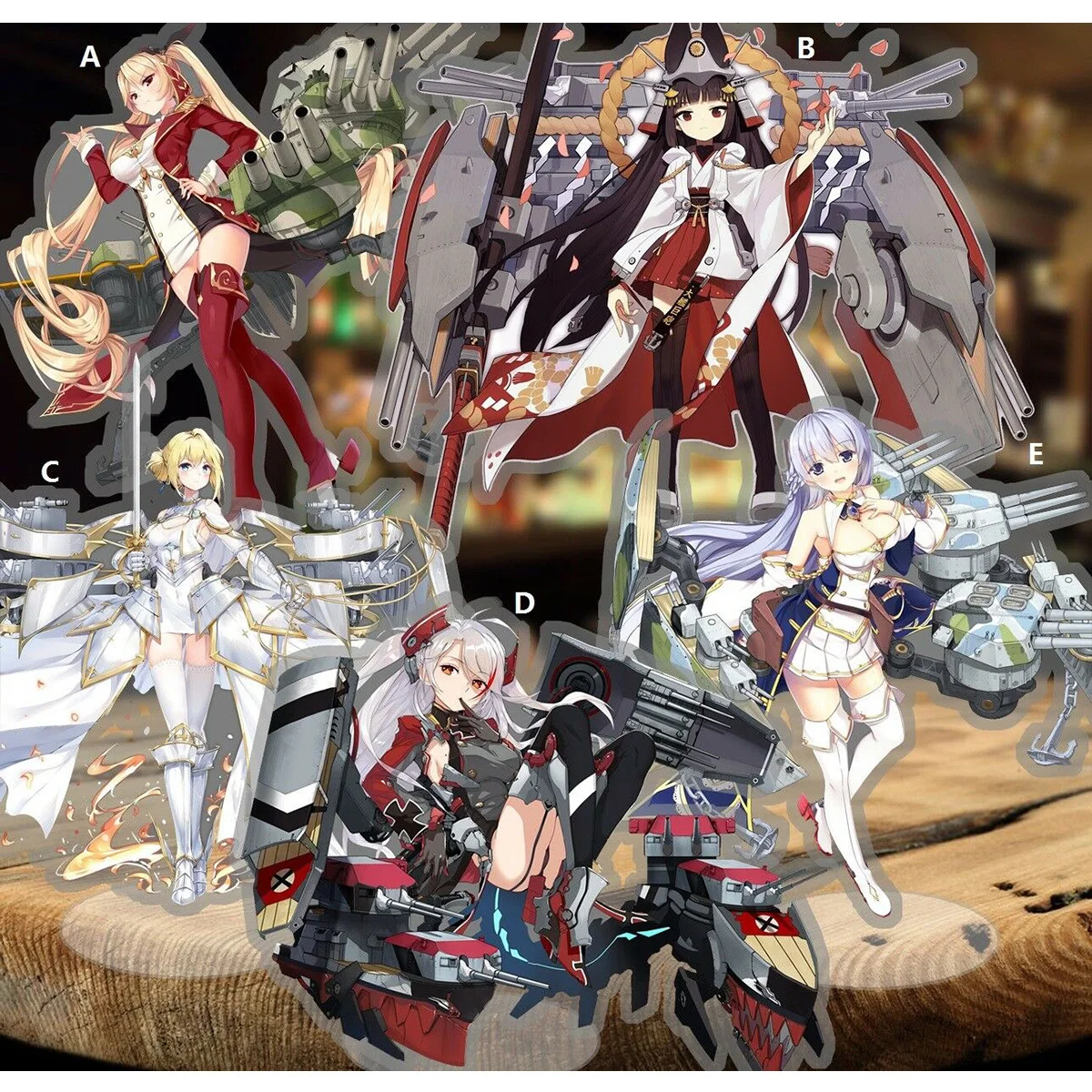 

Anime Azur Lane Laffey Cleveland Cruiser Acrylic Figure Stand Display 2-sided
