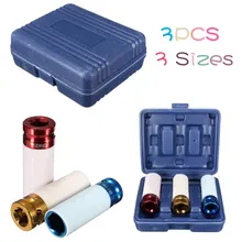 3Pcs 1/2 Inch 17mm 19mm 21mm Alloy Thin Wall Car Wheel Deep Impact Nut Socket Driver Set