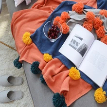 

Blanket Hand Weaving Props Blankets Crochet Linen Soft Knitting Blanket Soft Thick Line Giant Yarn Knitted Blanket RUIYEE brand