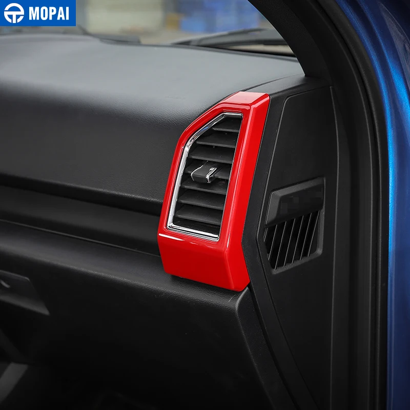 MOPAI ABS Автомобильная интерьерная приборная панель кондиционер вентиляционная розетка декоративная крышка рамка наклейки для Ford F150+ Автомобильный Стайлинг
