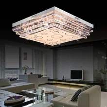 Простой современный светодиодный потолочный светильник прямоугольная хрустальная лампа для гостиной светильник ing спальня домашний sj1 светильник ya74