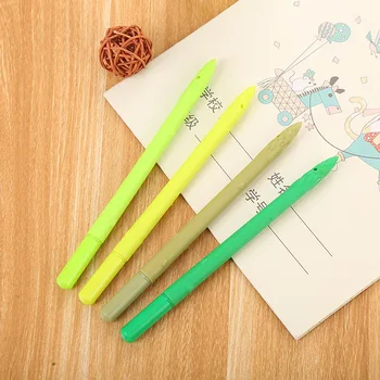 

40 PCs Creative Stationery Student Cartoon Neutral Pen Cute Simulation Vegetable Office Supplies Signature Pen Wholesale