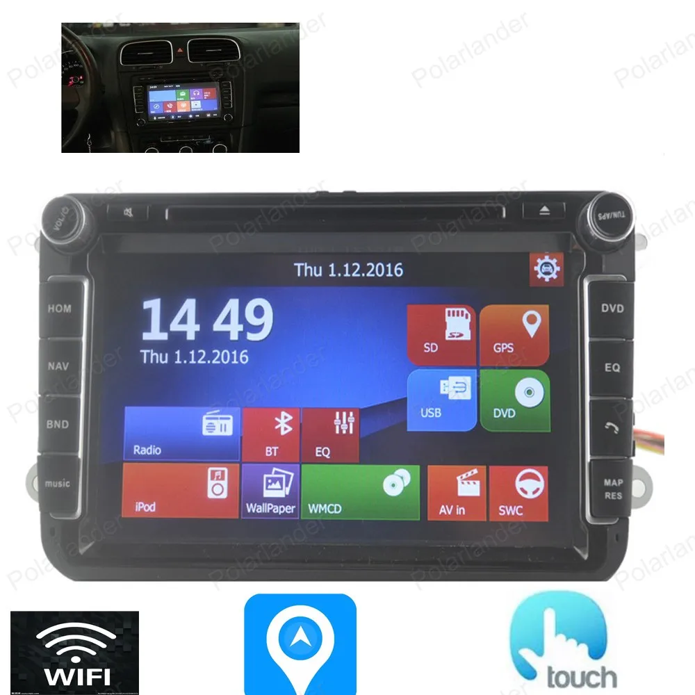 8 дюймовый автомобильный DVD плеер для VW/POLO/PASSAT/Golf/Skoda/Octavia/SEAT/LEON 3G Wifi радио GPS