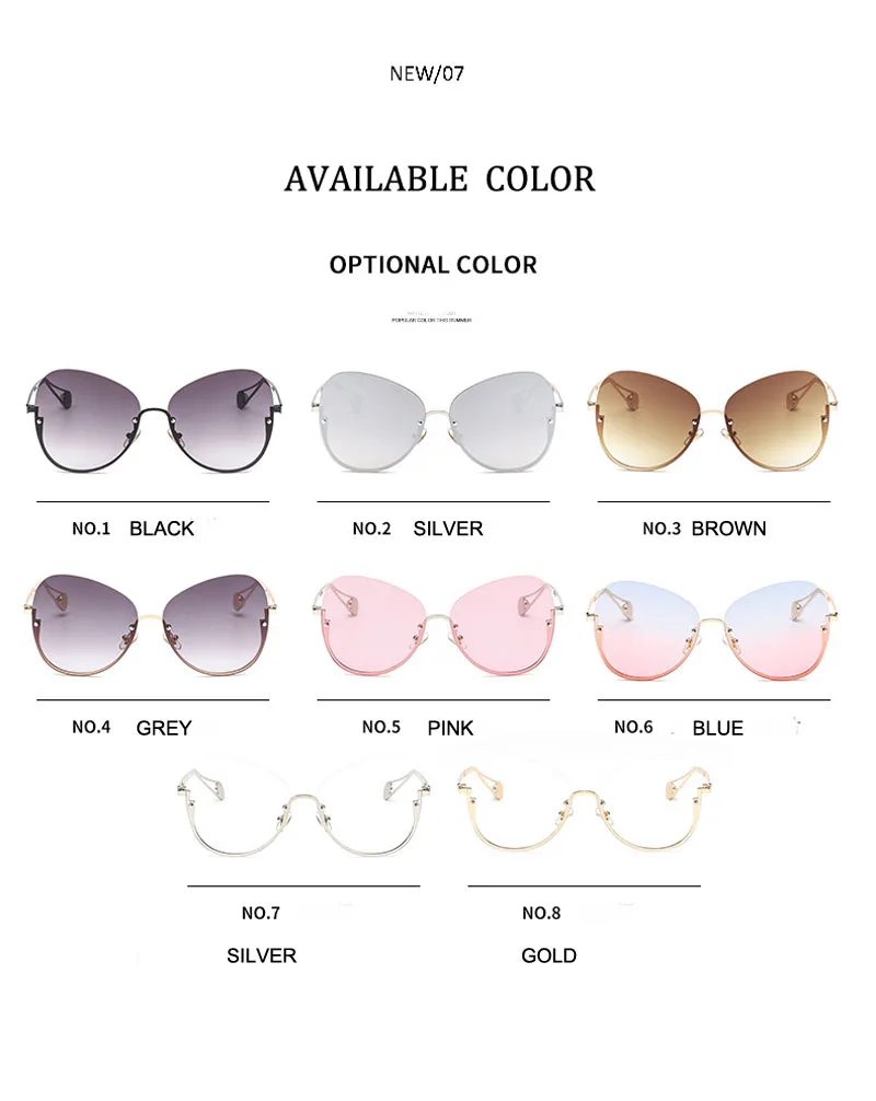 FEISHINI, прозрачные, кошачьи глаза, солнцезащитные очки для женщин, негабаритные, прозрачные линзы, женские, без оправы, солнцезащитные очки, оправа, Новое поступление, Oculos De Sol