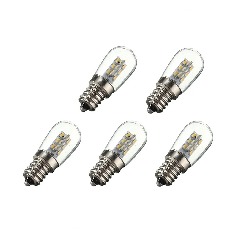 5pcs/lot E12 LED Bulb 2W AC220V 3014SMD 24LED Glass Shade Lamp Bulb