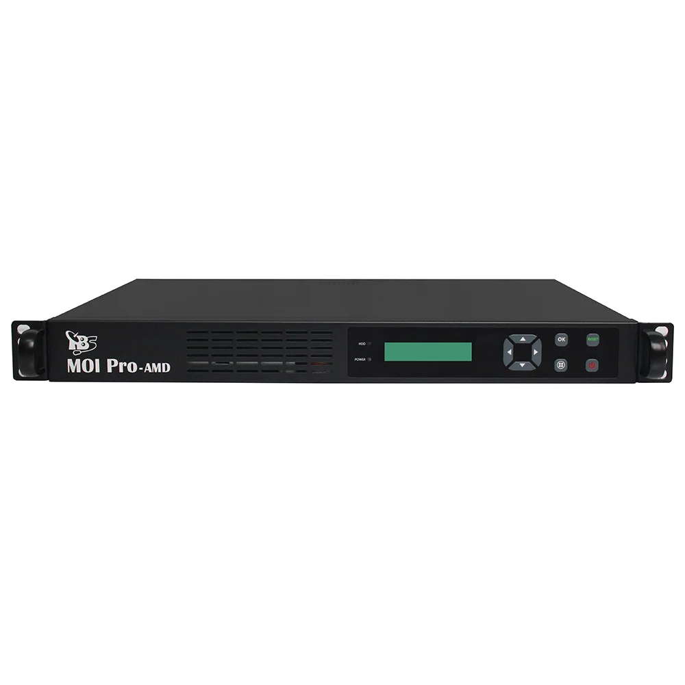 MOI Pro AMD Professional IPTV Streaming Server with 2x DVB S2 Dual