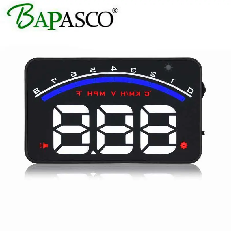 BAPASCO HUD head up display M9 с отражателями скорость отображения расход топлива температура